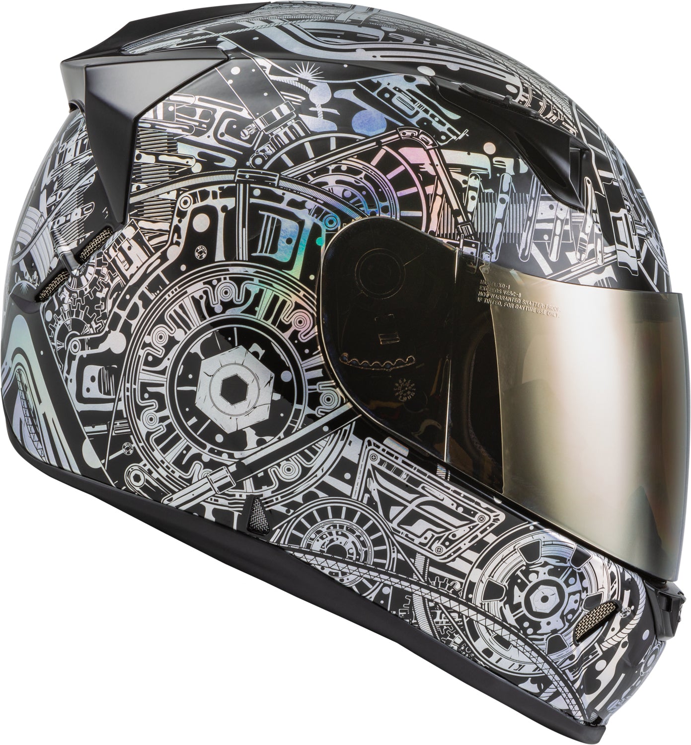 Fly Racing Revolt Matrix Street Helmet (Iridescent)