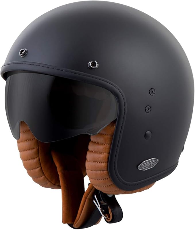 ScorpionExo Belfast 3/4 Open Face Helmet (Matte Black) - Small