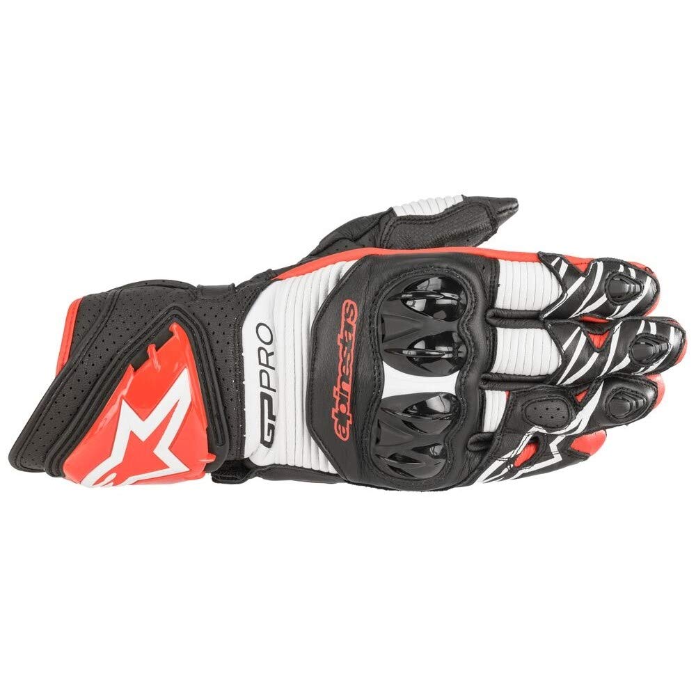 Alpinestars GP Pro R3 Gloves (Black/White/Bright Red) - 3XL