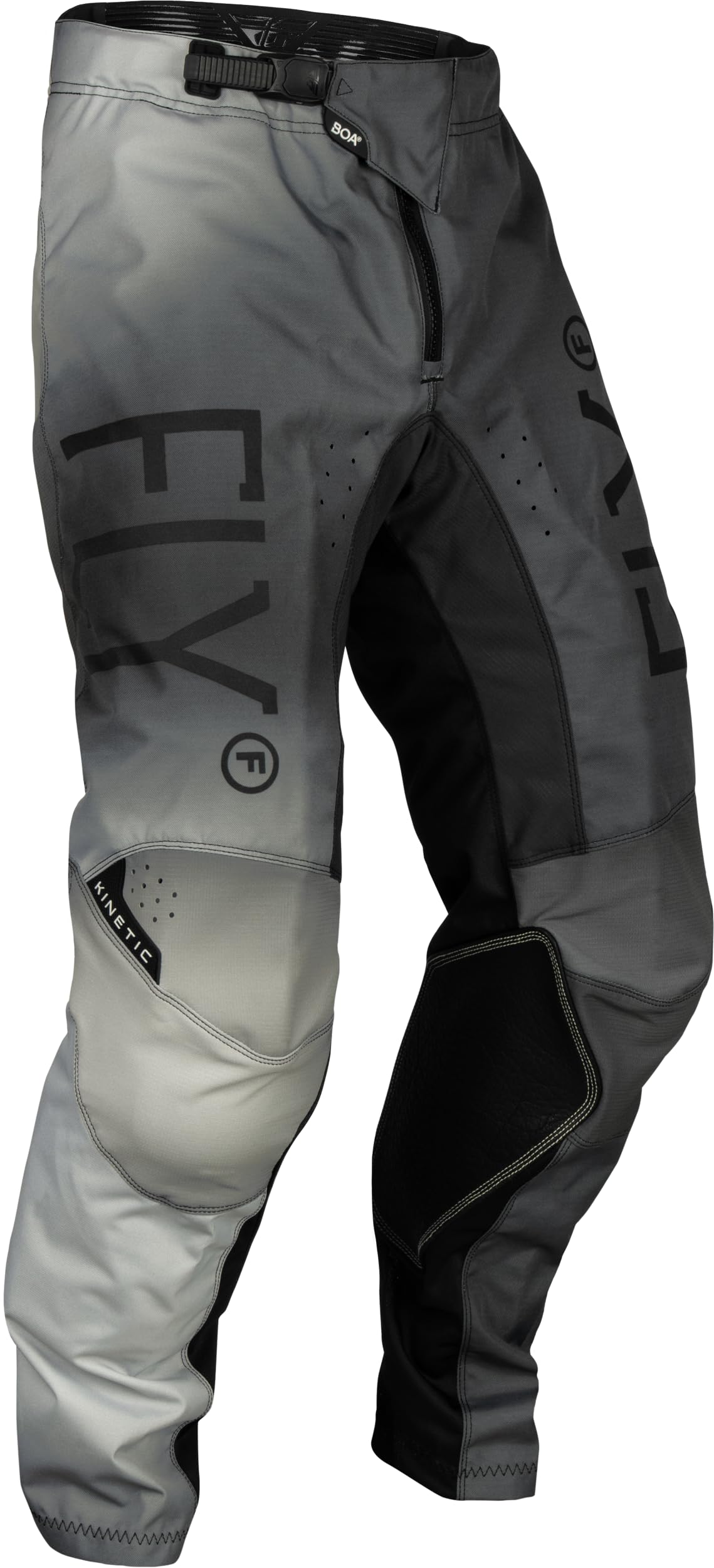 Fly Racing 2024 Youth Kinetic Prodigy Pants (Black/Light Grey) - Size 18