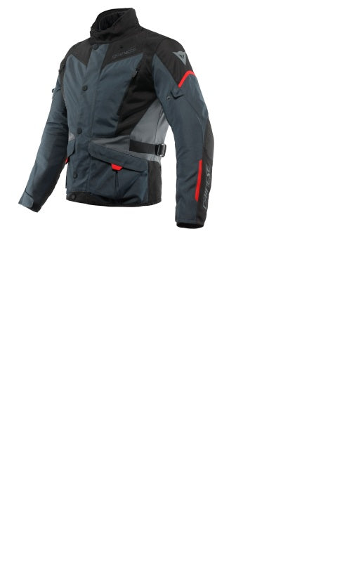 Dainese Tempest 3 D Dry Jacket - Ebony/Black/Lava Red - Size 50