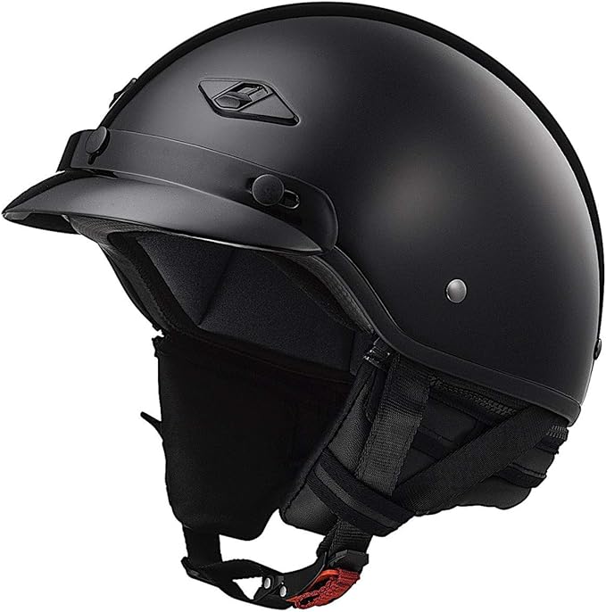 LS2 Bagger Motorcycle Half Helmet (Gloss Black)