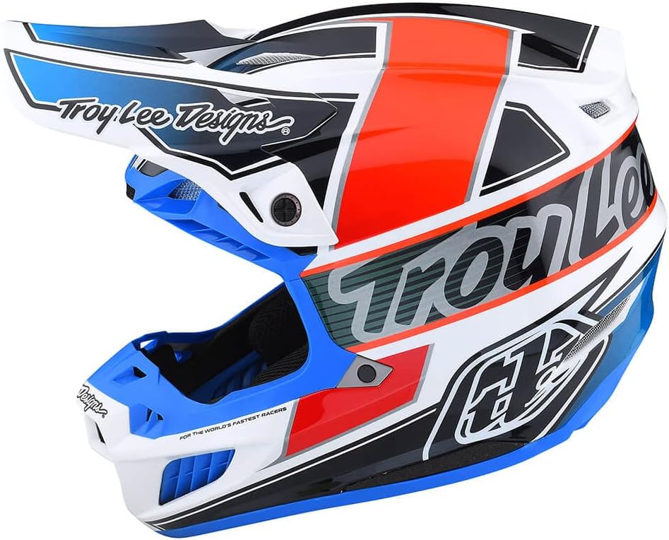 Troy Lee Designs SE5 Composite Team Adult Motocross Helmet W/MIPS  (Orange/Blue)