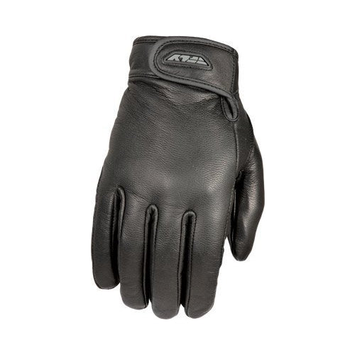 FLY Racing Adult Rumble Leather Motorcycle Gloves (Black)