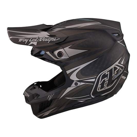 Troy Lee Designs Adult SE5 Carbon MX Helmet W/MIPS (Inferno Black, X-Small)