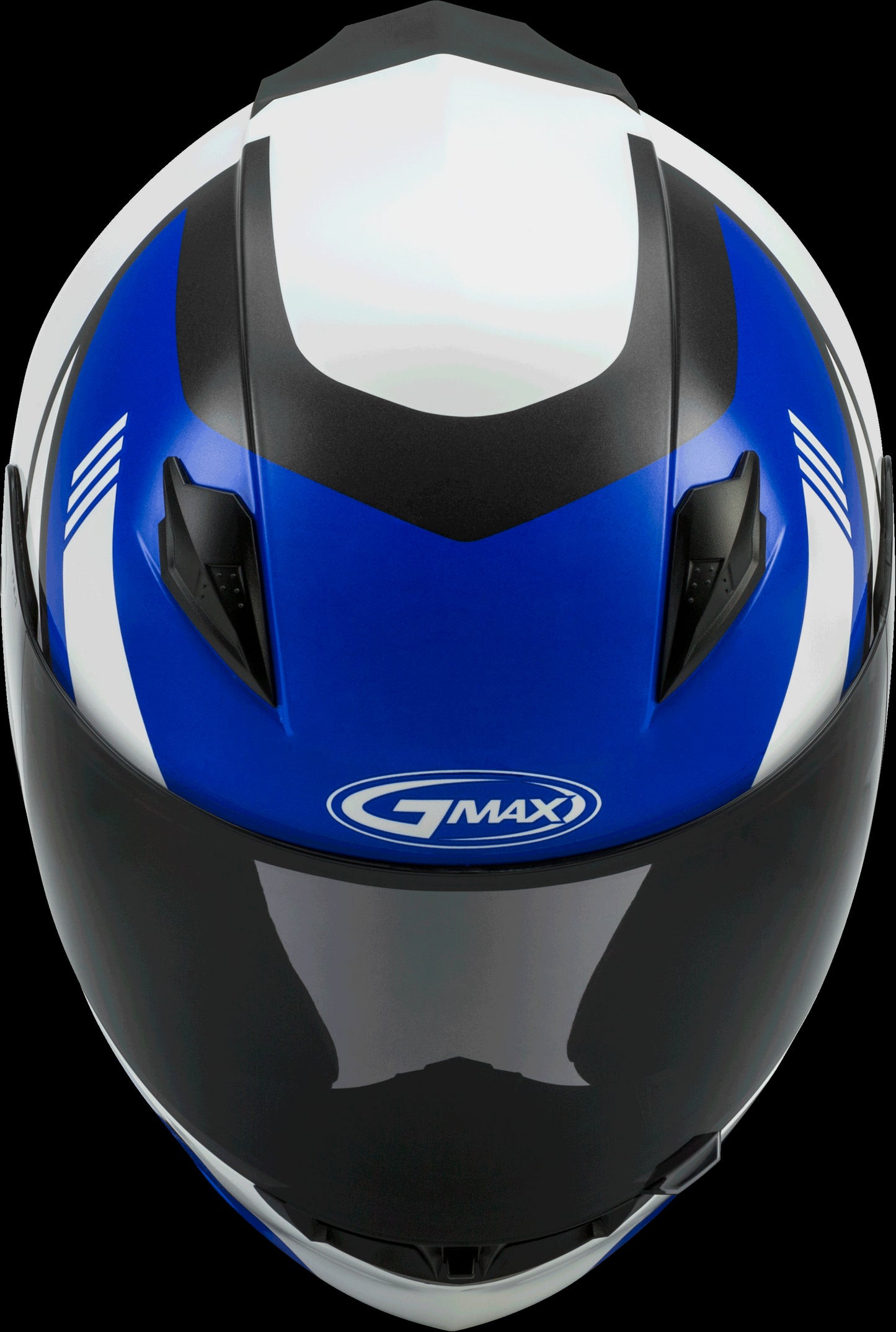 GMAX FF-49 Deflect Motorcycle Helmet (White/Blue)