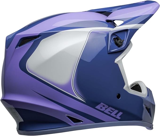 Bell MX-9 MIPS Dirt Helmet (Dart Gloss Purple/White)