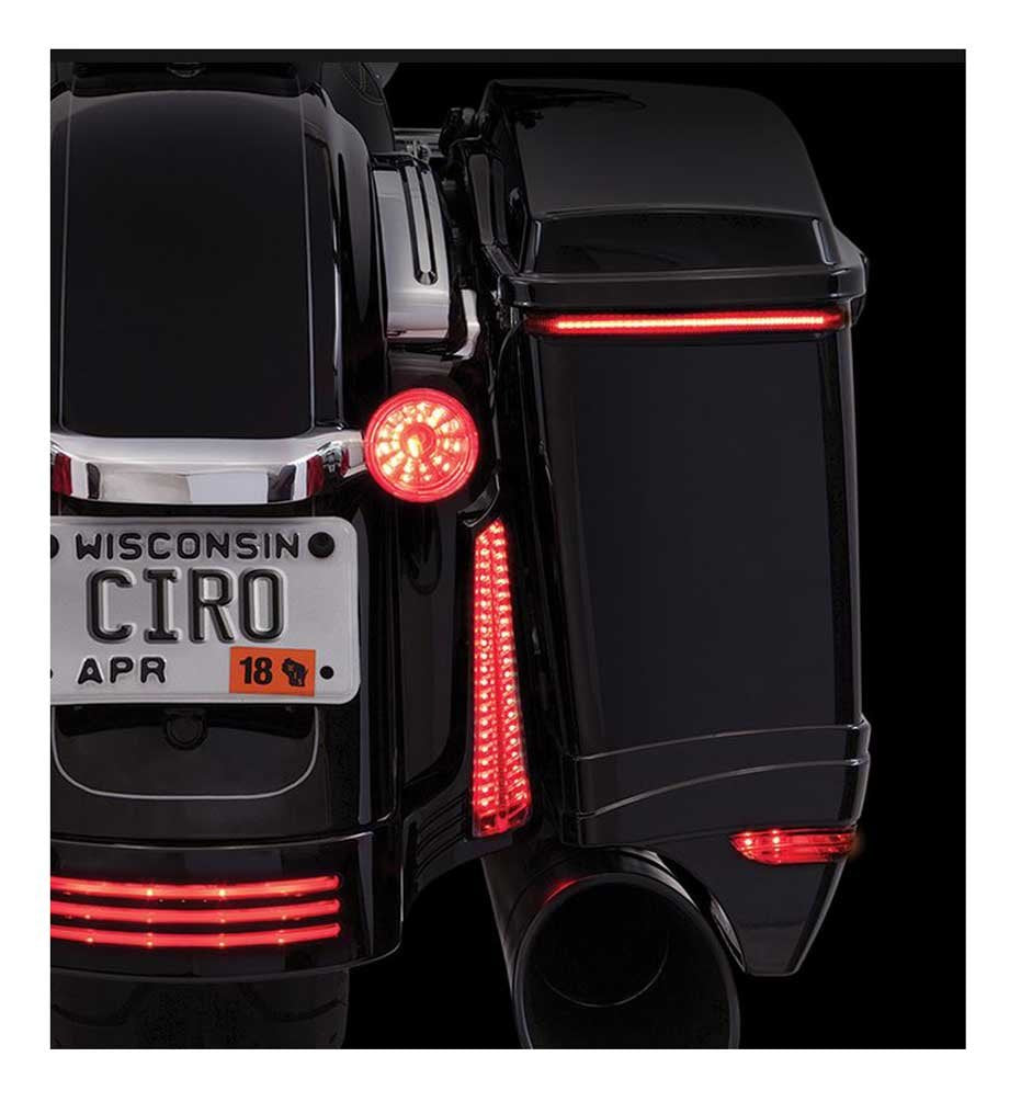 Ciro Bag Blades LED Lights, Fits '97-'13 Harley FLHT FLTR Models (Amber) 40028