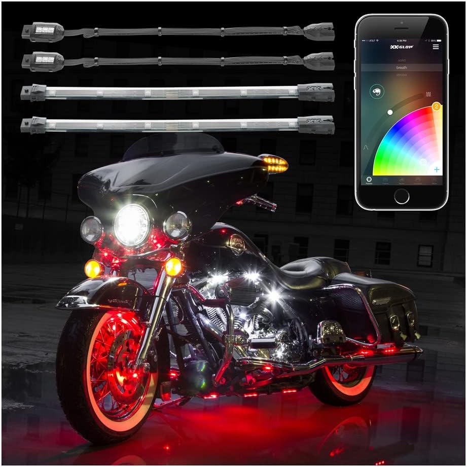 XKGLOW KS-Moto-PRO 14 Pod 12 Strip Accessory Light Kits