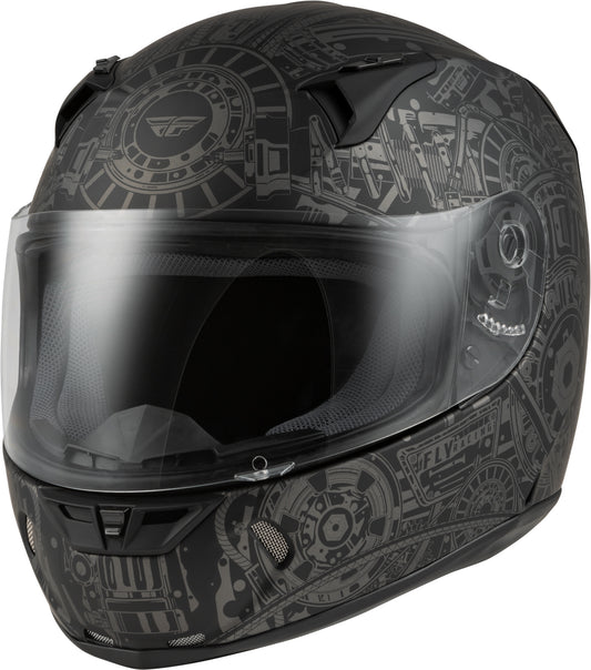 Fly Racing Revolt Matrix Street Helmet (Matte Grey)