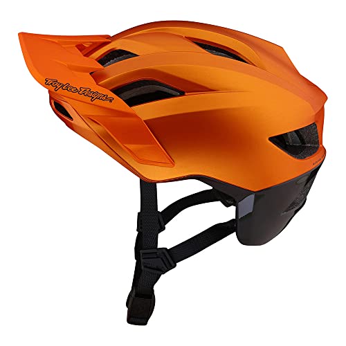 Troy Lee Designs Flowline SE Mountain Bike Helmet (Radian-Orange/Dark Gray)