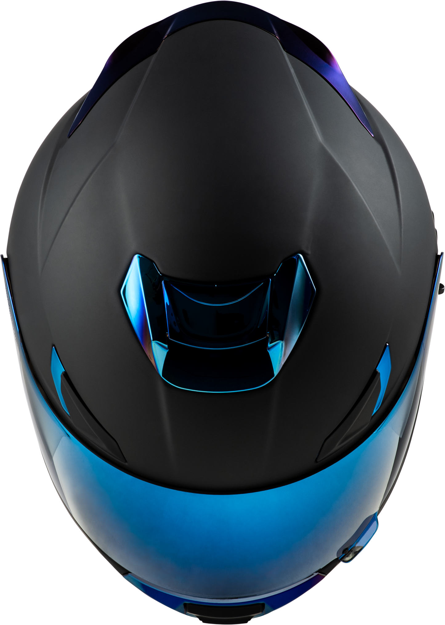 Sentinel Recon Helmet Matte Black/Blue Chrome Sm