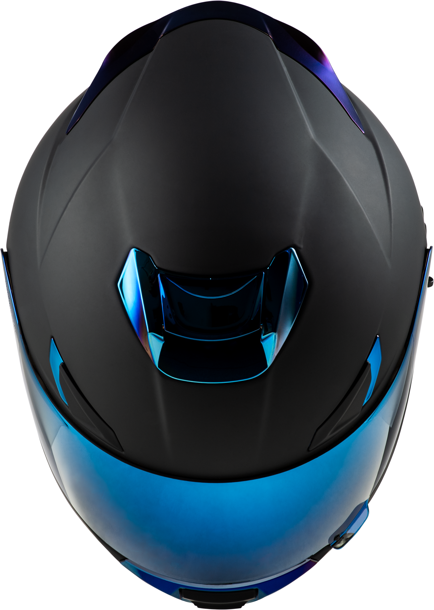 Sentinel Recon Helmet Matte Black/Blue Chrome Sm