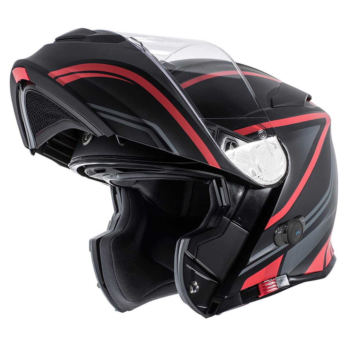 TORC T28B Bluetooth Integrated Motorcycle Helmet (Vapor Red) - XS