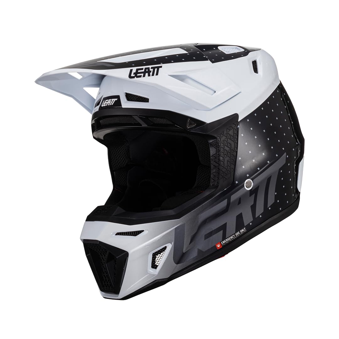 Leatt Helmet Kit Moto 8.5 V24 Black/White - 2XL 63-64cm