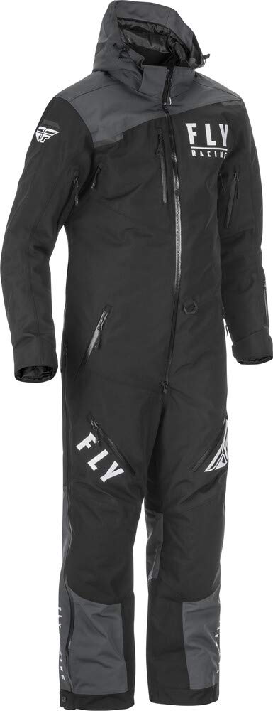 Fly Racing Insulated Cobalt Snowmobile Monosuit (Black/Grey) - 3XL