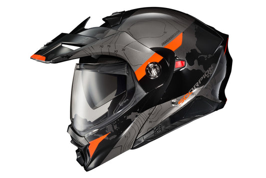 ScorpionEXO AT960 Modular Adventure Street Helmet (Topographic Orange)