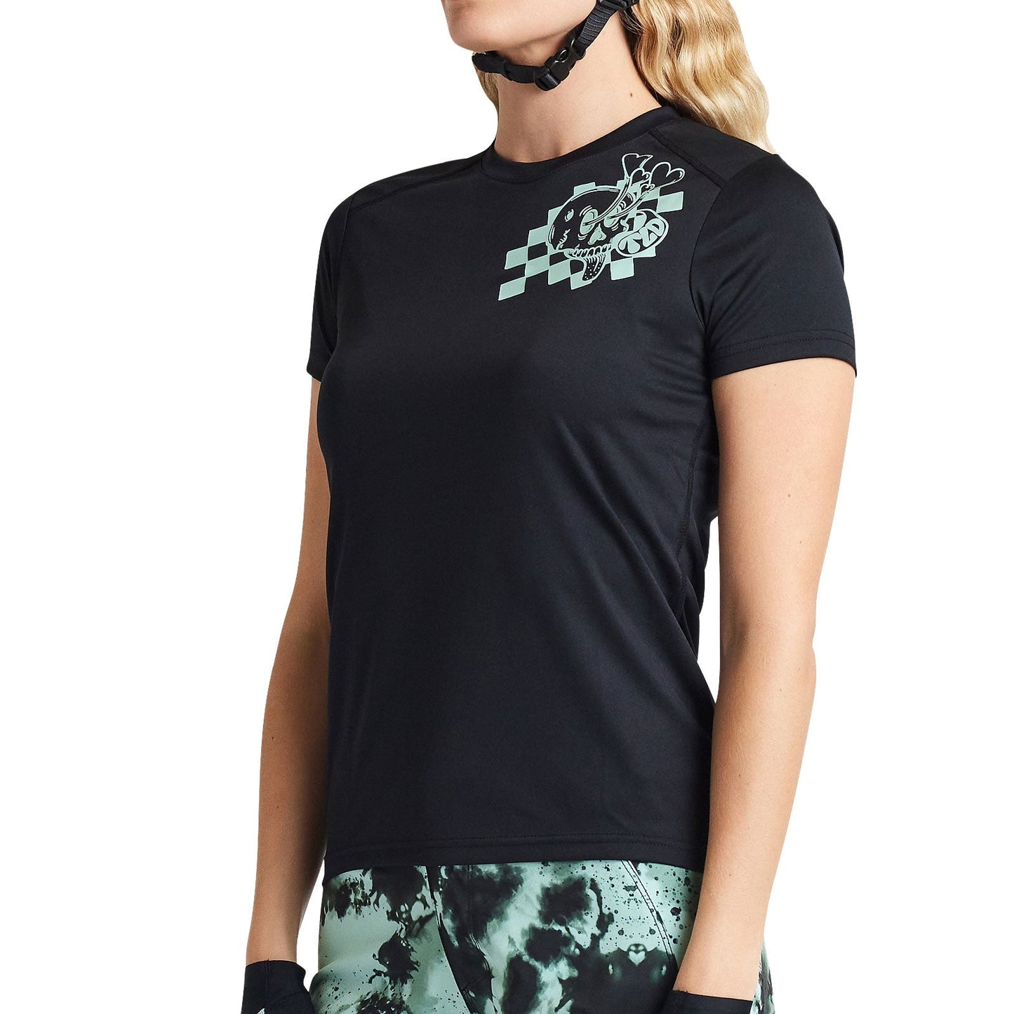 Troy Lee Designs Womens Short Sleeve Lilium Jersey (Micayla Gatto Black)