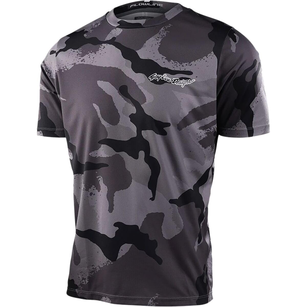 Troy Lee Designs Flowline Cams Short Sleeve Jersey (Carbon) - XL