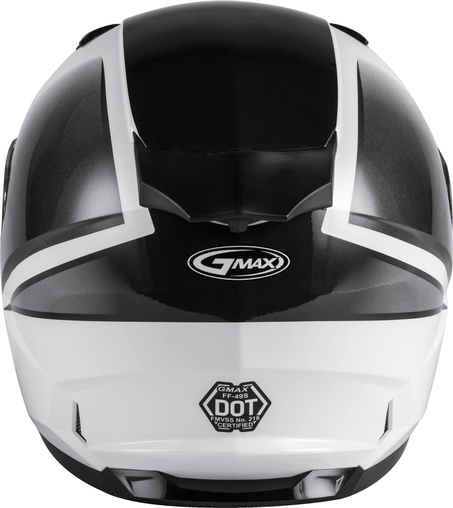 GMAX FF-49S Hail Snow Helmet w/ Electric Shield (White/Black) - Small