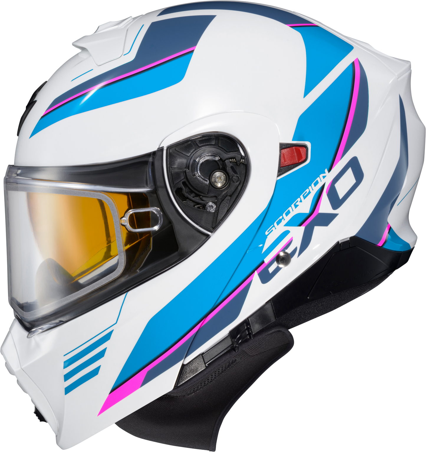 Exo Gt930 Cold Weather Helmet Modulus Wht/Blu Xl (Dual Pane)