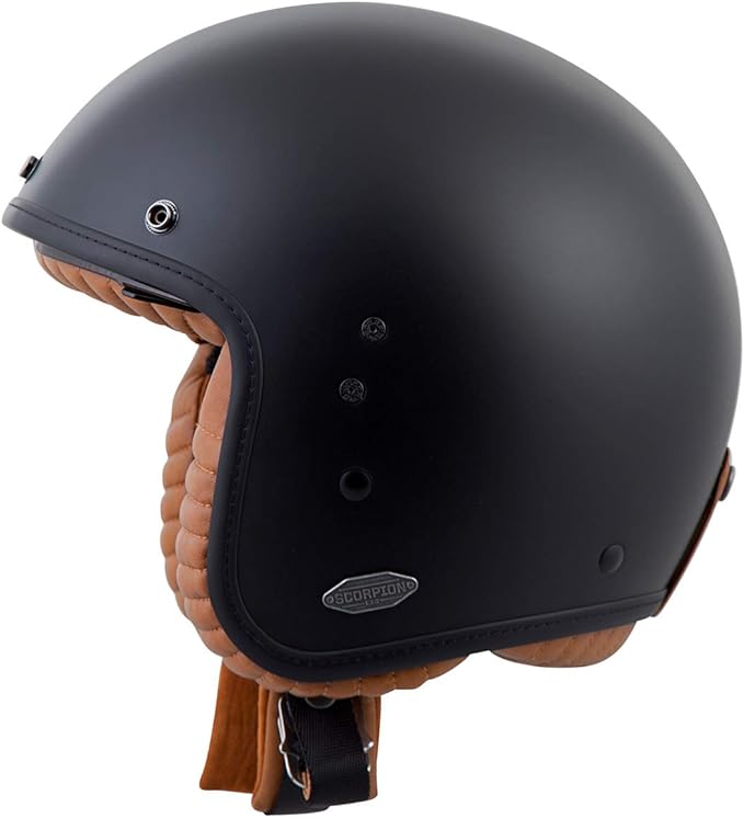 ScorpionExo Belfast 3/4 Open Face Helmet (Matte Black) - Small