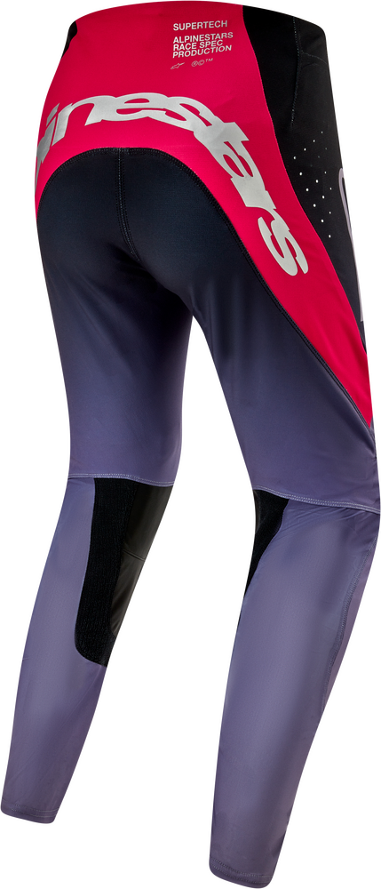 Alpinestars Men's Supertech Dade MX Pants (Iron/Red Berry) Size 40