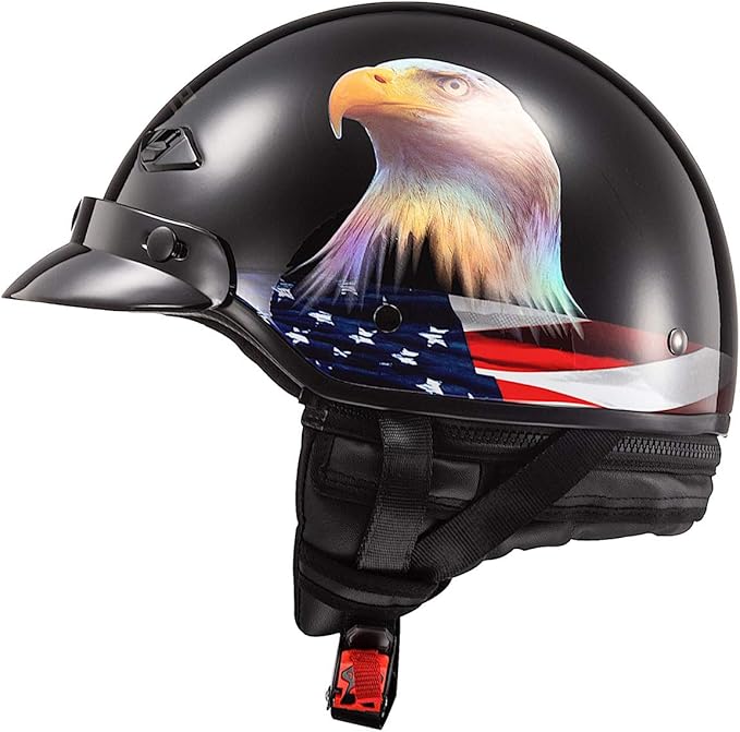 LS2 Bagger Motorcycle Half Helmet (Murica)