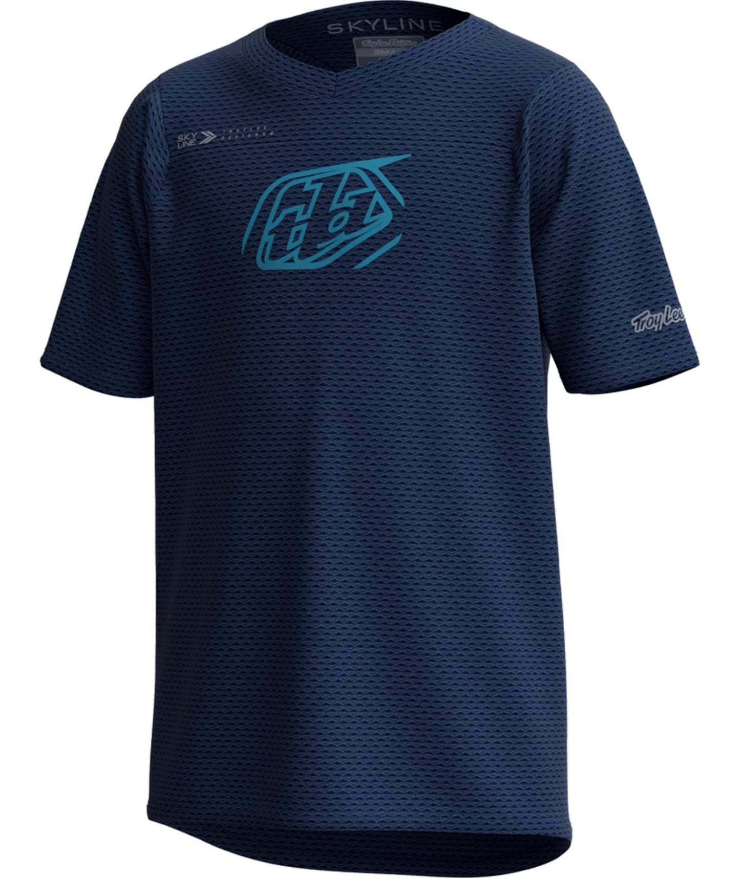 Troy Lee Designs Youth Skyline Iconic Short Sleeve Jersey (Navy) - Small