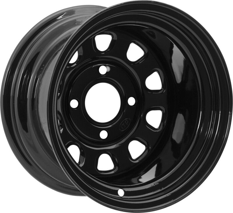 ITP Delta Steel 12x7 / 4/137 12mm BP / 4+3 Offset Black Wheel