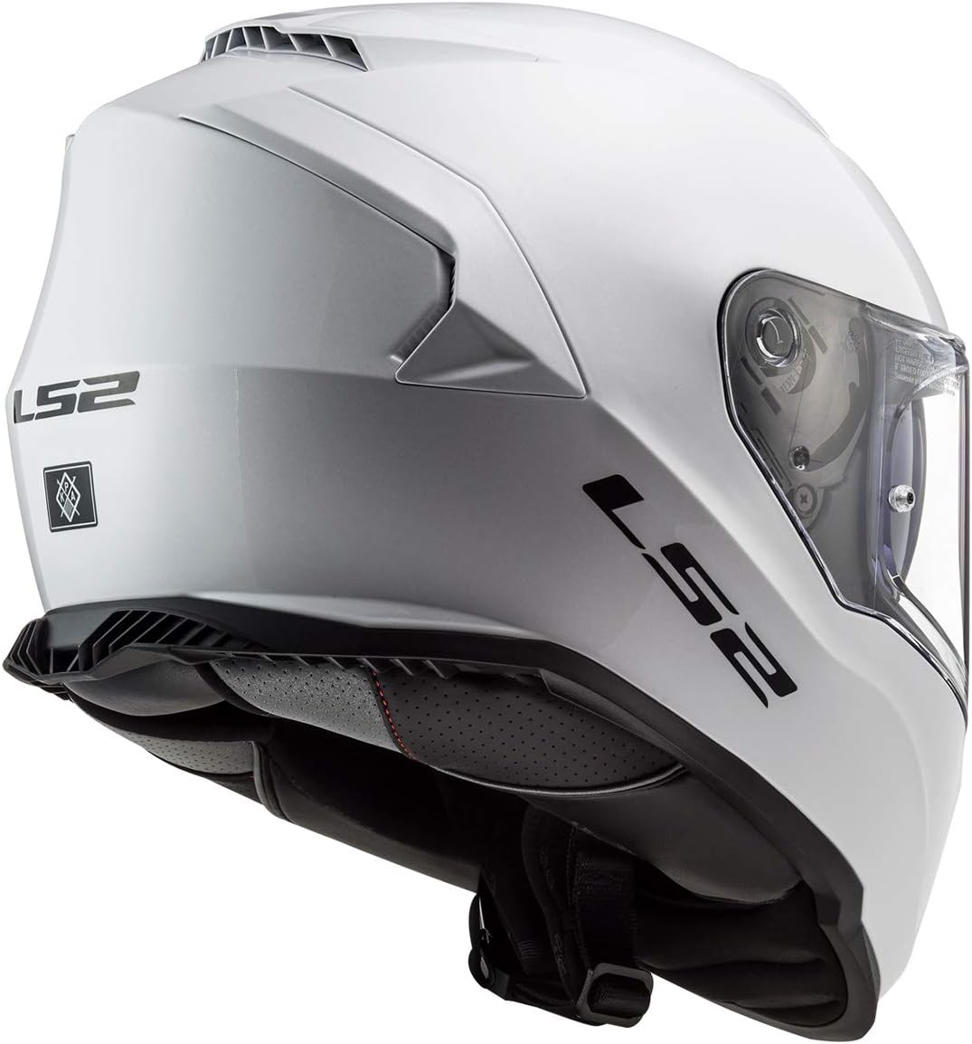 LS2 Assault Full Face Motorcycle Helmet W/SunShield (Gloss White)