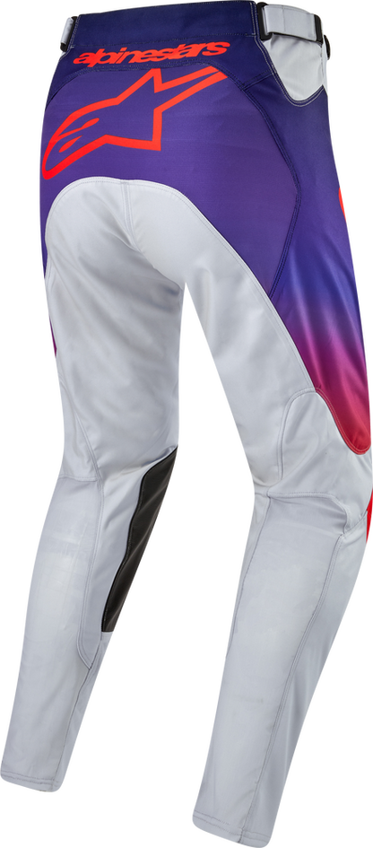 Alpinestars Men's Racer Hoen MX Pants (Light Grey/Hot Orange/Black) Size 28