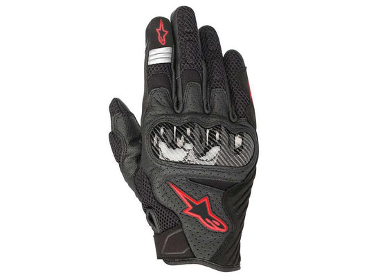 Alpinestars Men's SMX-1 Air v2 Motorcycle Gloves - Black/Red (Large)