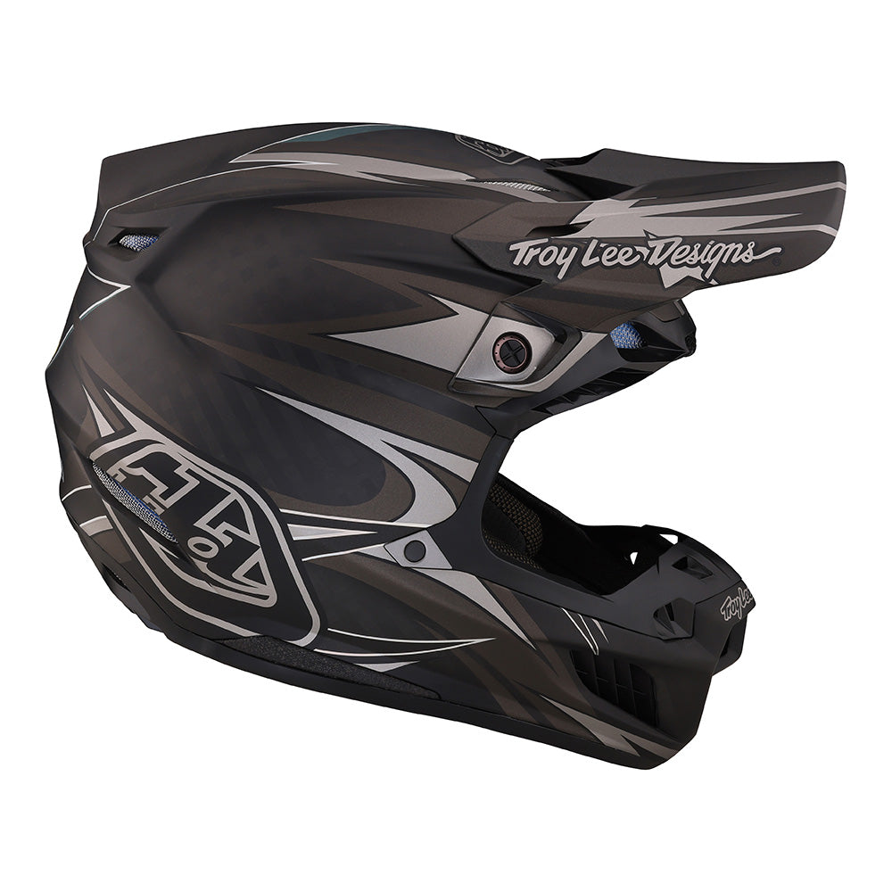 Troy Lee Designs Adult SE5 Carbon MX Helmet W/MIPS (Inferno Black, X-Small)