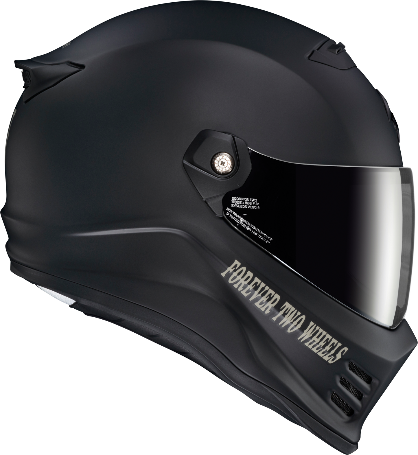 Covert Fx Full Face Helmet Vtwin Visionary Matte Black Xl