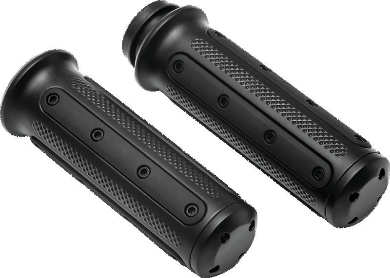 Kuryakyn Heavy Industry Grips Throttle-By-Wire Black