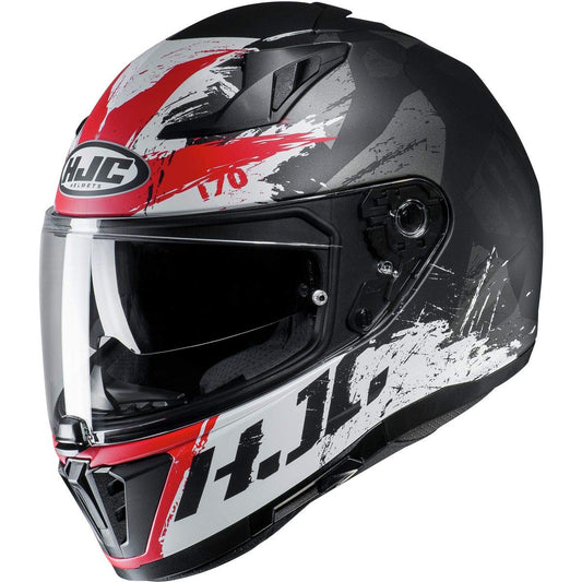 HJC i70 Rias Helmet (Grey/Red) - 2XL