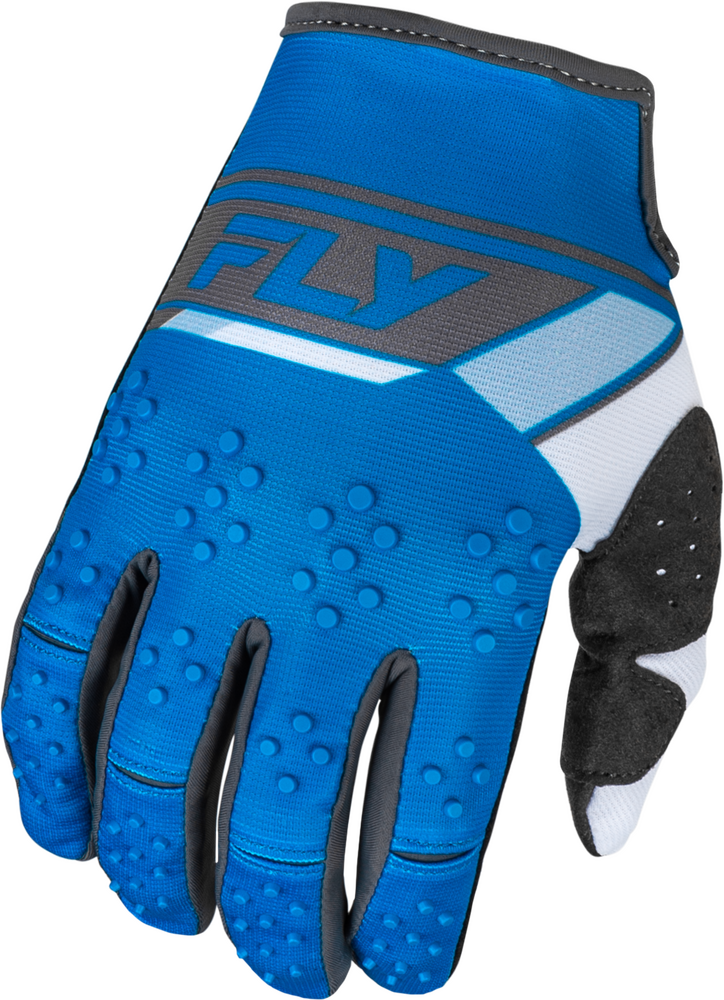 Fly Racing Kinetic Prix Gloves (Bright Blue/Charcoal)