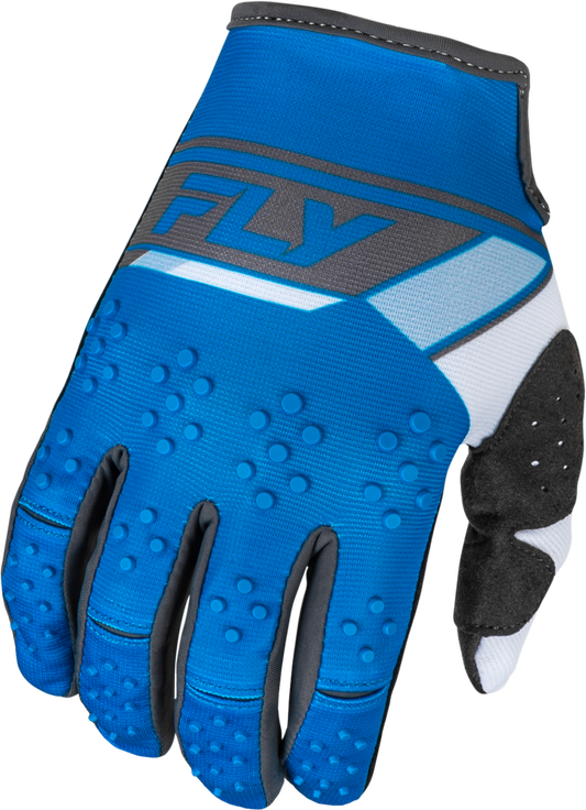 Fly Racing Kinetic Prix Gloves (Bright Blue/Charcoal)