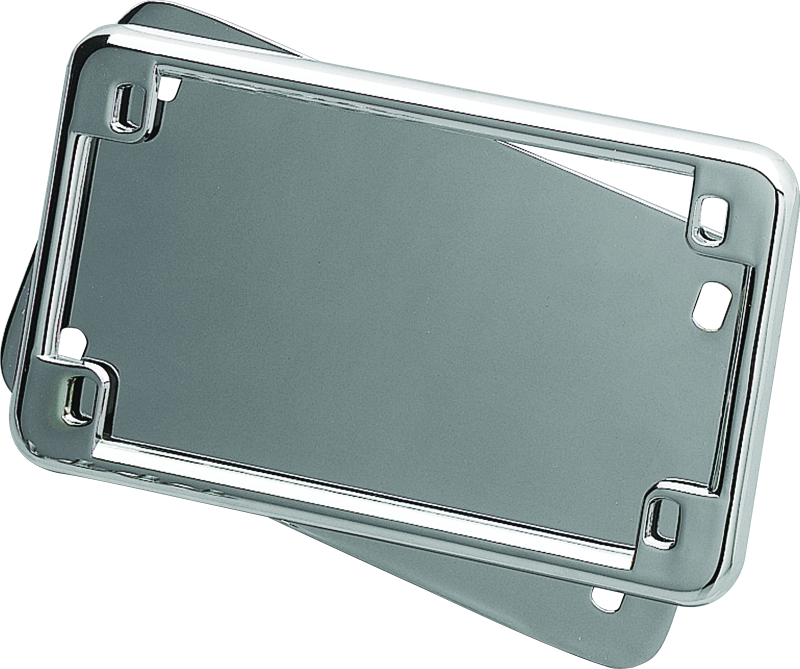 Kuryakyn License Frame & Backing Plate Set 4in X 7in Chrome