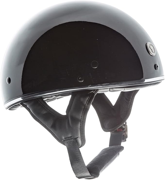 TORC T5 Fiberglass Motorcycle Helmet (Gloss Black Chrome)