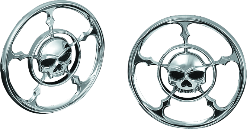 Kuryakyn Zombie Speaker Grills Chrome