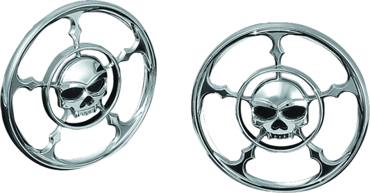 Kuryakyn Zombie Speaker Grills Chrome