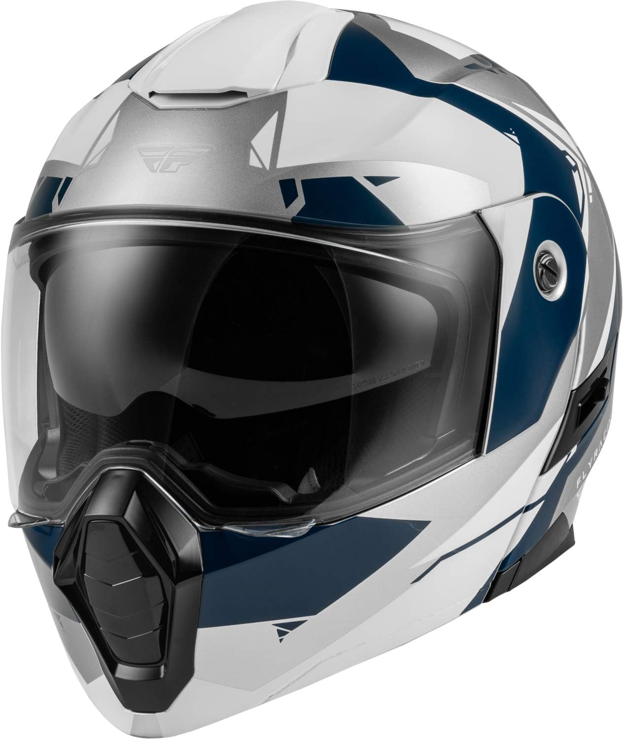 Fly Racing Odyssey Summit Street Motorcycle Helmet (Navy/Grey/White)