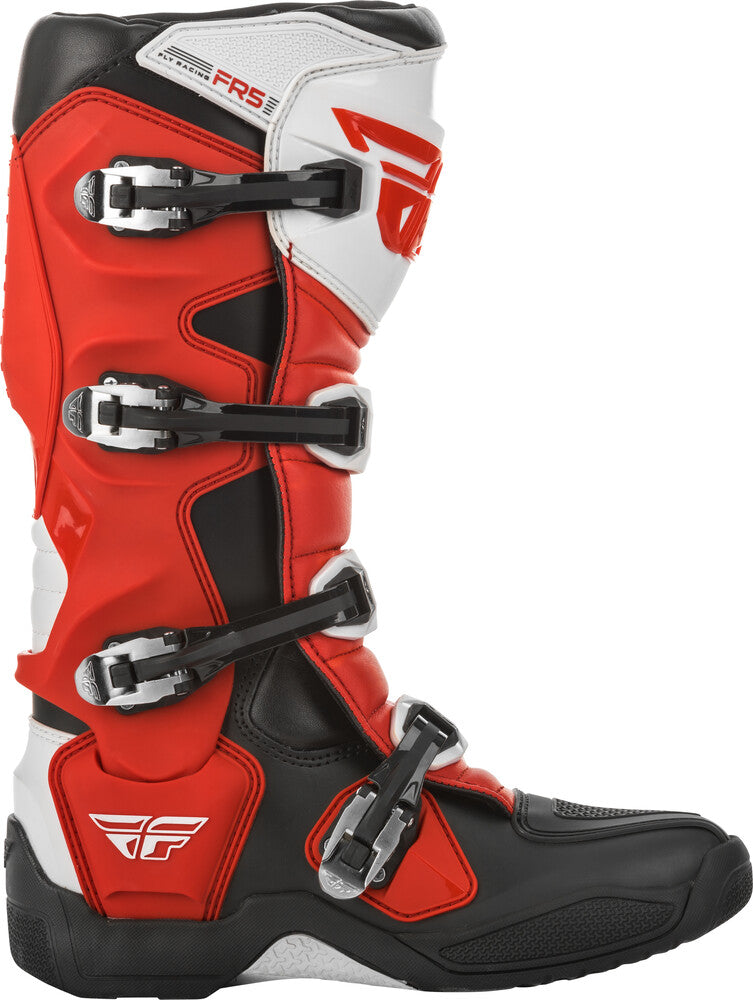 Fly Racing FR5 MX Boots (Red / Black / White) Size 13