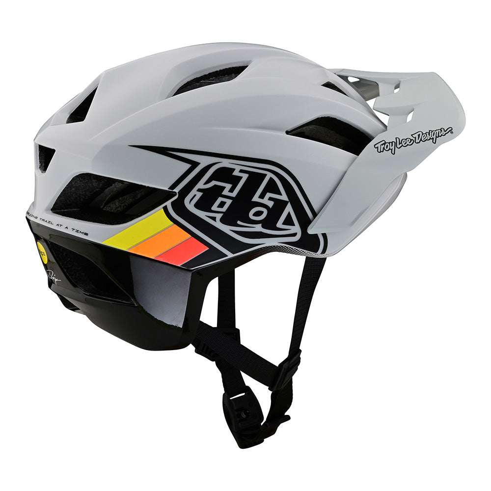 Troy Lee Designs Adult Flowline SE Badge Helmet w/ MIPS (Fog / Gray)