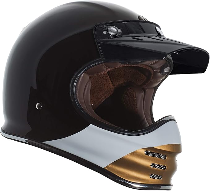 TORC T3 Retro Motorcycle Helmet (Gloss Coyote) - XS