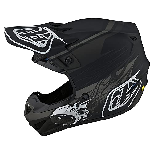 Troy Lee Designs SE4 Polyacrylite Midnight Motocross Helmet Youth  (Black)