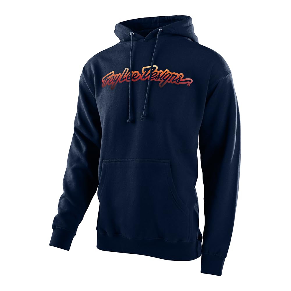 Troy Lee Designs Men's Motocross/Bike Racing Pullover Hoodie (Signature Navy)