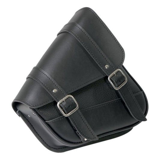 Willie & Max Universal Black Jack Compact Slant Saddlebag Set (12inL x 9.5inH x 5.5 inW) - Black